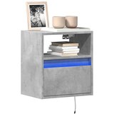  Zidni TV ormarići LED 2 kom boja betona 41x31x45 cm | shoptok.hr