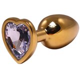 Fantasy Mali analni dildo Srce sa belim dijamantom, Zlatni | Eponuda.com