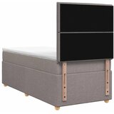  Boxspring krevet s madracem Sivosmeđa 100 x 200 cm Tkanina - Sivosmeđa 100 x 200 cm Dizajn linija | shoptok.hr