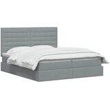  Krevet s od storage s pohranom Svjetlosiva 180 x 200 cm Tkanina - Svjetlosiva 180 x 200 cm Dizajn linija | shoptok.hr