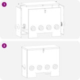  Hranilica za piliće 2 pcs Crna 60,5 x 29 x 51 cm | shoptok.hr
