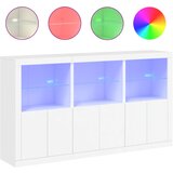 Maison Chic Komoda - Predalnik z LED lučkami bela 181,5x37x100 cm, (21716645) Cene