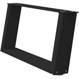 vidaXL noge kavne mizice u-oblika 2 kosa črna 60x(30-31)cm jeklo | Shoptok.si