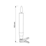 Brilagi LED Osvetljenje za jelku 10xLED/10xAAA zlatno+ daljinsko upravljanje | Eponuda.com