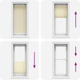 vidaXL Plisirana roleta krem 55x150 cm širina tkanine 54,4 cm | shoptok.hr