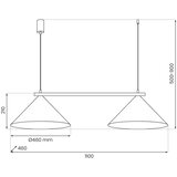  Visilica na sajli CAPITAL 2xGX53/15W/230V, crne boje | Eponuda.com