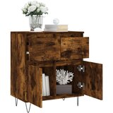  Komoda boja dimljenog hrasta 60 x 35 x 70 cm konstruirano drvo | shoptok.hr