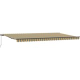 vidaXL Ručna Uvlačiva Tenda Zelena i Žuta 600x300 cm, Tenda Zamjenska Tkanina za Okvir 6x3 m Zelena i Žuta | shoptok.hr