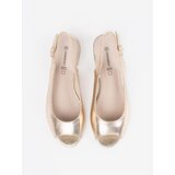 GOODIN Golden low-heeled sandals | Shoptok.si