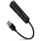 Axagon HMA-GL3A Multiport-Hub USB 3.0 Typ A Gbit-LAN 3x USB-A microSD Wired USB 3.2 Gen 1 (3.1 Gen 1) Type-A Black | shoptok.hr