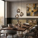  Visilica na sajli CRISTAL 3xE14/15W/230V mesing/dimljeno crno | Eponuda.com