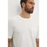 Vilebrequin Bombažna kratka majica TITAN moška, bela barva, TTNU0P00