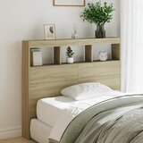 Maison Chic posteljno vzglavje - vzglavna omarica - nočna omarica led sonoma hrast 120x17x102 cm, (21704928) | Shoptok.si