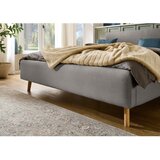 Meise Möbel Siva oblazinjena zakonska postelja brez letvenega dna 180x200 cm Mattis – | Shoptok.si