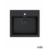 Milo Granitna sudopera Retto 56x51cm Lava stone ø90 | ePonuda.com