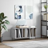 The Living Store Omarica za gramofonske plošče betonsko siva 100x38x48 cm les - Omarica Za Gramofonske Plošče, (21434974) | Shoptok.si