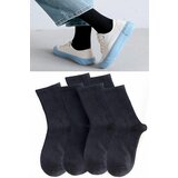 Dewberry 77603 Set of 6 Pairs Tennis Length Plain Socks-BLACK | Shoptok.si