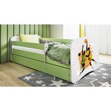  Drveni dječji krevet KOŠARKA s ladicom - 160x80 cm zeleni | shoptok.hr