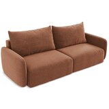 Makamii Opečnato oranžna raztegljiva/s prostorom za shranjevanje sedežna garnitura 238 cm Kalena – | Shoptok.si