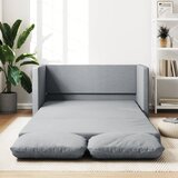 vidaXL Podni kauč na razvlačenje 2-u-1 svjetlosivi 112x174x55cm baršun Cijene