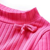  Dječja majica dugih rukava rebrasto pletena jarkoružičasta 116 | shoptok.hr