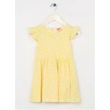 Koton Patterned Yellow Baby Standard Dress 3smg80016ak