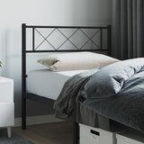 vidaXL Metalno uzglavlje crno 90 cm Cijene