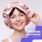 BrushArt Hair Adjustable Satin Bonnet turban za lase Candy Pink 1 kos | Shoptok.si