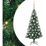  Umjetno predsvijetljeno božićno drvce Zelena 120 cm PVC i metal | shoptok.hr