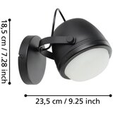 Eglo 390081 - zidno svetlo upanema 1xE27/28W/230V crno | Eponuda.com