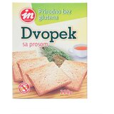 Aleksandrija Fruška Gora Aleksandrija Bezglutenski posni dvopek sa prosom i prirodnim vlaknima, 110g | Eponuda.com