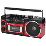 AVIZAR Radio 3 pasov FM / AM / SW s kasetnim predvajalnikom in Bluetooth Trdna zapestnica, Črna / Rdeča, (5000250565) | Shoptok.si
