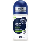 Nivea MEN Derma Control Sensitive roll-on antiperspirant za osjetljivu kožu 50 ml | shoptok.hr