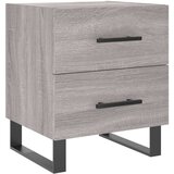 vidaXL Nočna omarica siva sonoma 40x35x47,5 cm inženirski les | Shoptok.si