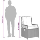  5-dijelni vrtni blagovaonski set od poliratana s jastucima bež | shoptok.hr