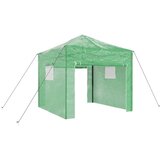  Staklenik s sklopivim okvirom Zelena 290 x 290 x 315 cm Željezo | shoptok.hr