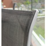 Ambia Garden STOL aluminij, jeklo srebrne barve, svetlo rjava | Shoptok.si