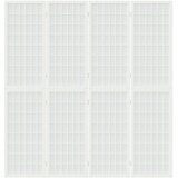  Sklopiva sobna pregrada 4 panela japanski stil 160x170cm bijela | shoptok.hr