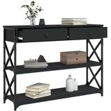  Konzolni stol crni 100 x 28 x 75 cm od konstruiranog drva | shoptok.hr