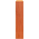 vidaXL Vzglavje s predelki voščeno rjava 135 cm trdna borovina | Shoptok.si