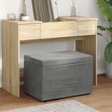  Stolica Tamno siva 61 x 41 x 40 cm Svileni i Fino Radeći Drvo | shoptok.hr