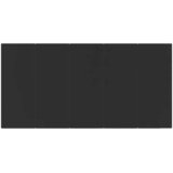  Vrtni stol - Blagovaonski stol crni 200x100x74 cm čelik i kaljeno staklo | shoptok.hr