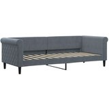 vidaXL Raztegljiva postelja temno siva 80x200 cm žamet, (21292987) | Shoptok.si