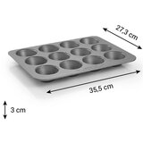 Tescoma Metalni kalup za pečenje za muffine 35,5x27 cm Compact – | shoptok.hr
