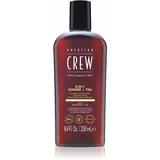 American Crew 3 in 1 Ginger + Tea 3 v 1 šampon, balzam in gel za prhanje za moške 250 ml