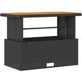  Vrtni set za objed 4 kom. Crna poliratan | shoptok.hr