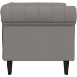  Fotelja Chesterfield smeđesiva od tkanine | Eponuda.com