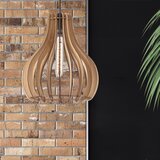  Visilica na sajli TUCCI 1xE27/60W/230V, prečnik 29 cm, hrast | Eponuda.com