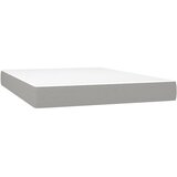  Krevet s oprugama i madracem svjetlosivi 140x190 cm od tkanine | shoptok.hr