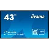 Iiyama lfd lh4341uhs-b2 43" 3840x2160 16:9 500cd 1200:1 8ms landscape, portrait ( LH4341UHS-B2 ) | ePonuda.com